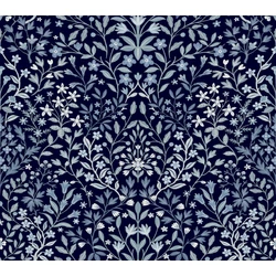 York Vadvirágos kék vlies tapéta Garden Terrace Blues  68,58 cm X 8,23 m