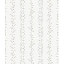 York Csíkos virágos szürke vlies tapéta Everleigh Gray 52 cm X 10 m