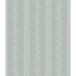 York Csíkos virágos szürkészöld vlies tapéta Everleigh Sage 52 cm X 10 m