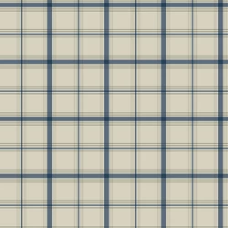 York Klasszikus kockás kék-bézs vlies tapéta Hunter Blue 52 cm X 10 m