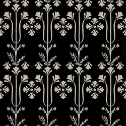 York Koloniál stílusú fekete vlies tapéta Lydia Black 52 cm X 10 m