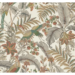 York Virágos színes vlies tapéta darumadarakkal Heronwood Sedona 68,58 cm X 8,22 m