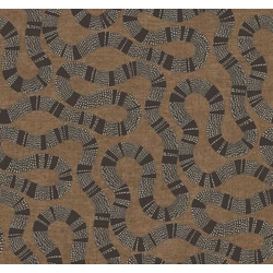 York Barna modern vlies tapéta kígyózó mintával Ophidia Brown 68,58 cm X 8,22 m