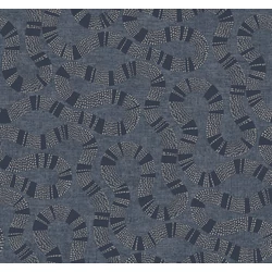 York Kék modern vlies tapéta kígyózó mintával Ophidia Navy 68,58 cm X 8,22 m