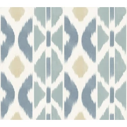 York Ikat mintás kék vlies tapéta Patan Denim 68,58 cm X 8,22 m