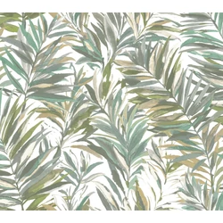 York Pálmaleveles modern zöld vies tapéta Swaying Palms Olive-Aegean 68,58 cm X 8,22 m