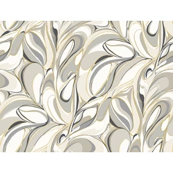 York Absztrakt mintás szürke-fekete vlies tapéta arany részletekkel Achate Black/Grey 68,58 cm X 8,22 m