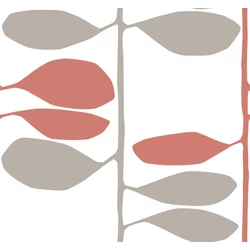 York Szőlőtőkét ábrázoló modern piros-szürke vlies tapéta Sculpted Vines Vermillion Graphite 68,58 cm X 8,22 m