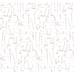 York Vitorlásokat ábrázoló modern piros vlies tapéta Vermillion Coast Vermillion 68,58 cm X 8,22 m