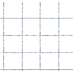 York Kék kockás vlies tapéta La Vitre Plaid Ultramarine 68,58 cm X 8,22 m