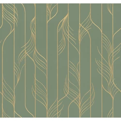 York Zöld-arany glamúr vlies tapéta Elemental Thread Green & Gold 68,58 cm X 8,22 m