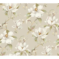 York Magnóliás bézs vlies tapéta Garden Jewels Linen 68,58 cm X 8,22 m