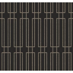 York Art deco stílusú fekete-arany vlies tapéta csillámló üveggyöngyökkel Terrace Black 68,58 cm X 8,22 m