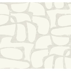 York Elegáns absztrakt fehér-szürke vlies tapéta Craftsman Geometric White & Grey 68,58 cm X 8,22 m