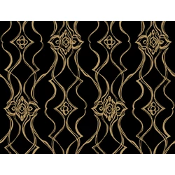 York Elegáns fekete-arany vlies tapéta Pirouette Black-Gold 68,58 cm X 8,22 m