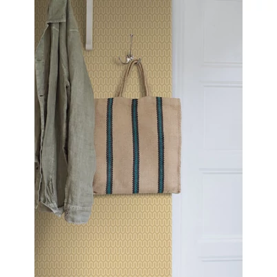 Boras Geometriai mintás modern sárga vlies tapéta Arne Jacobsen Ypsilon Yellow 53 cm X 10 m