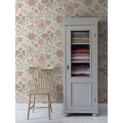 Boras Romantikus virágos rózsaszín vlies tapéta Alicia Multi 53 cm X 10 m