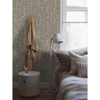 Boras Modern levélmintás bézs vlies tapéta My Secret Garden Beige 49 cm X 10 m