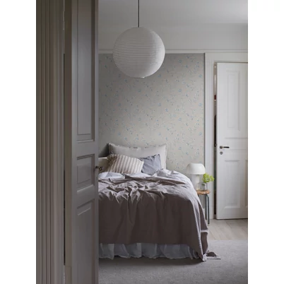 Boras Klasszikus virág mintás bézs vlies tapéta Ängsblomma Beige 53 cm X 10 m