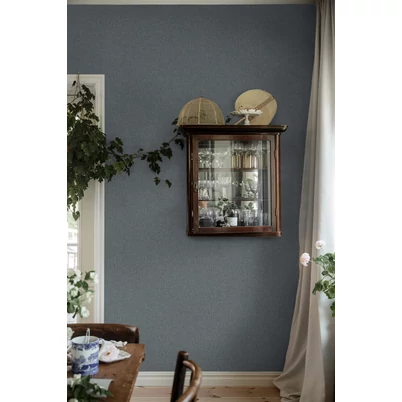 Boras Kék vlies tapéta Weaver´s Wall Blue 53 cm X 10 m