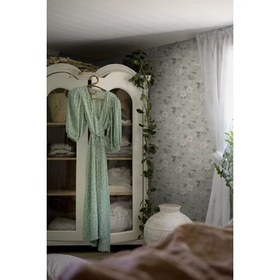 Boras Vintage virágos zöld vlies tapéta Laura´s Cottage Green 53 cm X 10 m