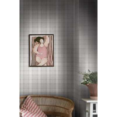 Boras Skót kockás szürke vlies tapéta Tailor´s Tweed Grey 53 cm X 10 m