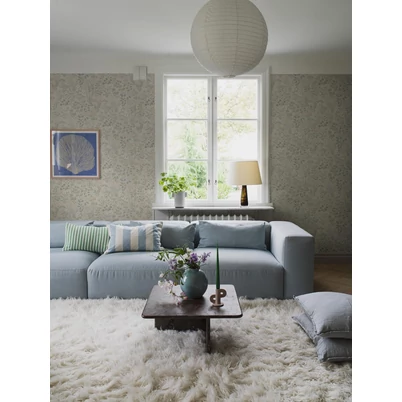 Boras Mezei virágos skandináv bézs vlies tapéta Flora Multi 53 cm X 10 m