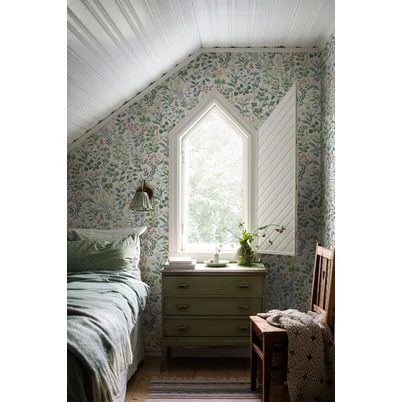 Boras Mezei virágos skandináv színes vlies tapéta Flora Multi 53 cm X 10 m