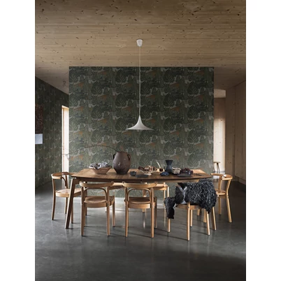 Boras Modern fenyőfa mintás sötétkék vlies tapéta Northern Forest Multi 53 cm X 10 m