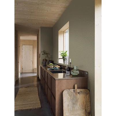 Boras Apró rácsos skandináv zöld vlies tapéta Willowherb Green 53 cm X 10 m