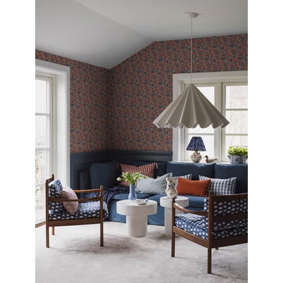 Boras Klasszikus gyümölcs mintás piros vlies tapéta Elise Red 53 cm X 10 m