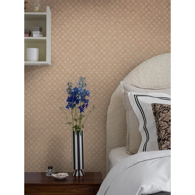 Boras Boltíves modern rózsaszín vlies tapéta Birgit Pink 53 cm X 10 m