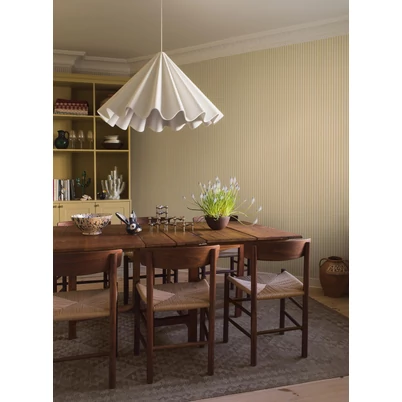 Boras Keskeny csíkos sárga vlies tapéta Mölle Stripe Yellow 53 cm X 10 m