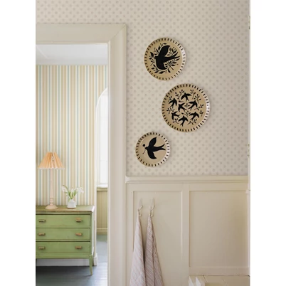 Boras Apró csillagos skandináv bézs vlies tapéta Skogsstjärna Beige 53 cm X 10 m