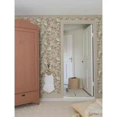 Boras Erdő állatai zöld vlies tapéta Magic Forest Green 53 cm X 10 m