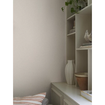 Boras Geometriai mintás bézs vlies tapéta finom arany fénnyel Selma Beige 53 cm X 10 m