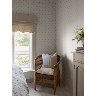 Boras Romantikus apró virág mintás halvány rózsaszín vlies tapéta Anemone Pink 53 cm X 10 m