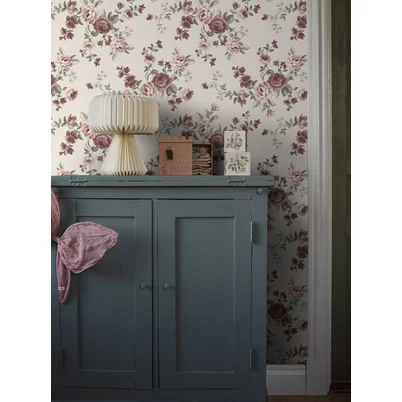 Boras Vintage rózsás bézs vlies tapéta Nomi Beige 53 cm X 10 m