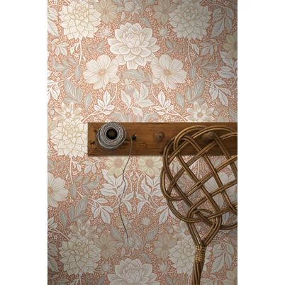 Boras Dália mintás piros vlies tapéta Dahlia Garden Red 53 cm X 10 m