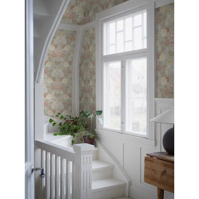 Boras Dália mintás világoskék vlies tapéta Dahlia Garden Multi 53 cm X 10 m