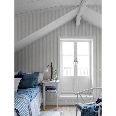 Boras Csíkos bézs vlies tapéta Hamnskär Stripe Beige 53 cm X 10 m