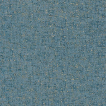 Casadeco Kopottas fal hatású modern kék vlies tapéta arany fénnyel 1930 Jazz Azur 53 cm X 10 m
