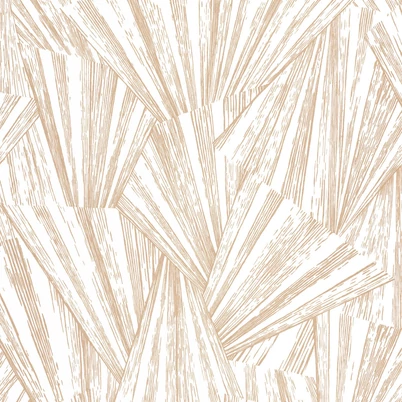 Casadeco Legyező mintás modern bézs vlies tapéta 1930 Eclat Irise Blanc 53 cm X 10 m