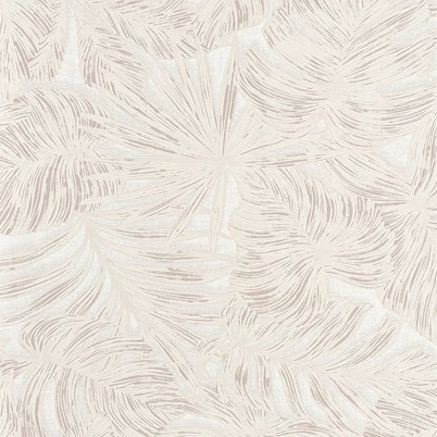 Casadeco Pálmalevél mintás bézs vinyl tapéta Granada Beige 53 cm X 10 m