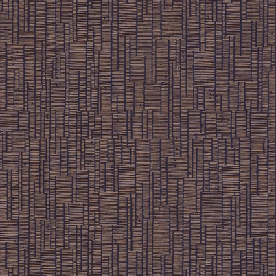 Casadeco vonal mintás sötétbarna vlies tapéta Capri Terre Cuite 53 cm X 10 m