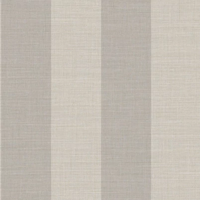 Casadeco Szövethatású széles csíkos szürkés barna vinyl tapéta Williamsburg Rayure Taupe 53 cm X 10 m