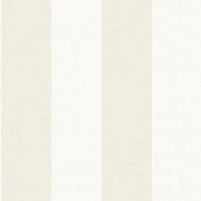 Casadeco Szövethatású széles csíkos bézs vinyl tapéta Williamsburg Rayure Blanc/Beige 53 cm X 10 m