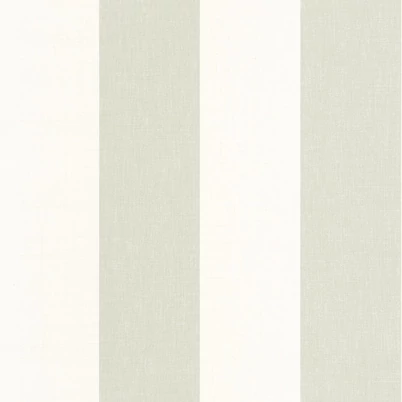 Casadeco Szövethatású széles csíkos zöld vinyl tapéta Williamsburg Rayure Celadon 53 cm X 10 m