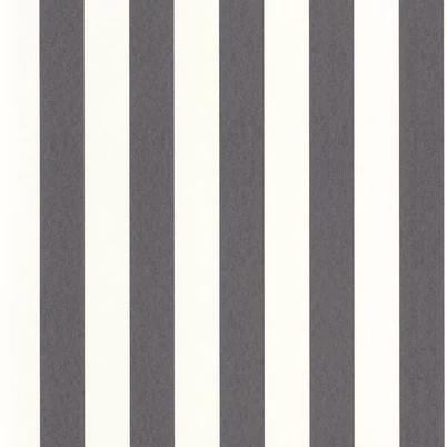 Casadeco Csíkos klasszikus fekete vlies tapéta Olympe Charbon 53 cm X 10 m