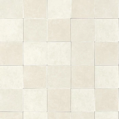 Casadeco Csempe mintás modern bézs vinyl tapéta Zelliges Blanc Albatre 53 cm X 10 m